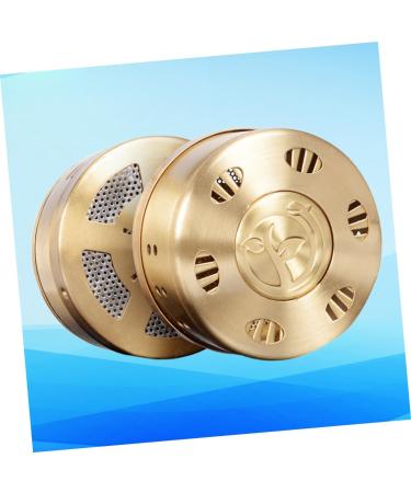 Magiclulu Kasten MOXA Burn Accessories | Portable Moxibustion & Thermostat Tool for Hair Color Tubes | 8x8cm Golden Moxa Burner Box - Buy Online on GoSupps.com