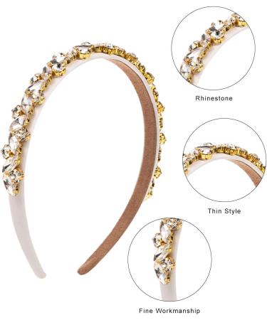 scicent Headbands Wedding Crystal Hair Band Embellished Rhinestone Hairbands for Women Girls Ladies Elegant Head Band for Party Fashion Bling Sparkly Diamond Hair Accessories - 27610 - Buy Online on GoSupps.com