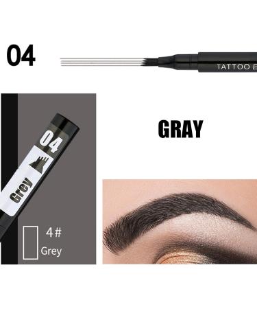 Brow Definers | Multi-Fork Pencils for Realistic Eyebrow Makeup - Daily Eyebrow Makeup Supplies for Home Working Dating Traveling Gathering Gecap 4# gray - Buy Online on GoSupps.com
