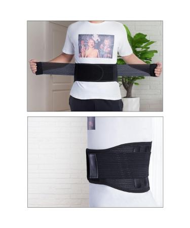 Back Braces with Removable Lumbar Pad for Lower Back Pain Relief - Breathable Support Belt for Men & Women | X-Large Black - Buy Online on GoSupps.com