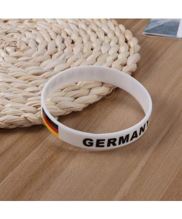 Garneck 10pcs Germany Land Flag Silicone Bracelets - Support Football Athletics Gymnastics & Hockey - Perfect Souvenir for Sports Fans - Buy Online on GoSupps.com