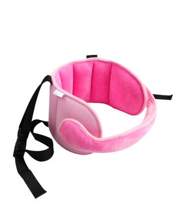 KAKIBLIN Adjustable Toddler Car Seat Head Support Band Child Head Support for Car Seat Safety Car Seat Neck Relief Pink