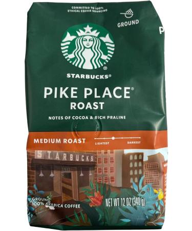 Coffee Gift Bundle Includes: (2) 12 OZ Bags Of Starbucks Pike Place Roast Ground Coffee And (1) Premium Black Stainless Steel FoxFyr Multifunction Coffee Scoop With Clip. - Buy Online on GoSupps.com