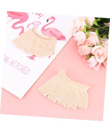 Packove 4 Pair Invisible Half Sock Cushions for Women's Shoes | Comfortable Peep-Toe & High Heel Cotton Liner Socks - Buy Online on GoSupps.com