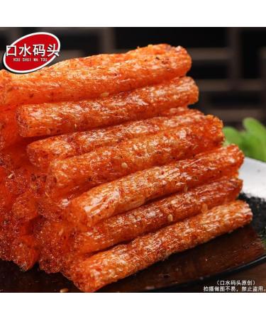 Spicy Gluten Latiao Traditional gluten Nostalgia Spicy Strips super spicy spicy stick delicious Instant classic hot&spicy flavor snack Vegan Sweet and spicy snacks (4bag) - Buy Online on GoSupps.com