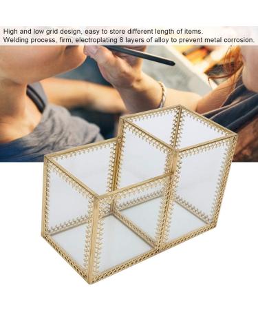 Brush Storage Box Cotton Pads Container Nail Accessories Storage Nail Art Tool Storage Box Stylish Design Nail Salon for Home Cotton Pads Store Brush(Two compartment storage box) - Buy Online on GoSupps.com