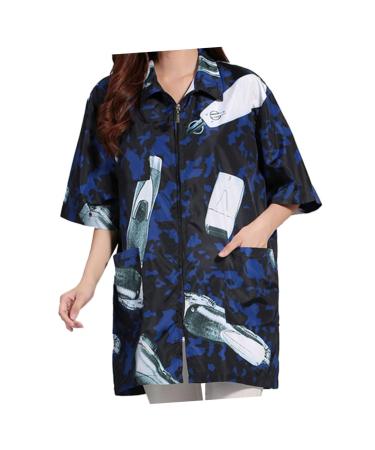 Work Clothes Pedicure Toe Separators Staff Clothing for Barber Hairdressing Salon Uniform Hair Salon Special Uniform Hairdresser Special Smock Hair Salon Supply Fabric Shawl 77X47X2CM