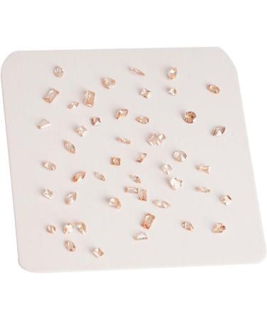 50pcs 3D Nail Pointed Bottom Glass Rhinestones Nails Art For Projects And Clothing Embellishments Nail Embellishments Translucent powder - Buy Online on GoSupps.com