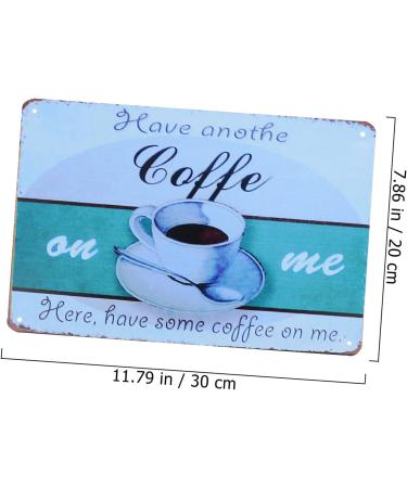 EXCEART Sheet Coffee tin Painting Vintage Posters Cocktail Poster Coffee bar Decorations Coffee Wall Poster Tin Sign Wall Metal Coffee Posters Hanging Painting Metal Sign Cafe Wall Decor - Buy Online on GoSupps.com