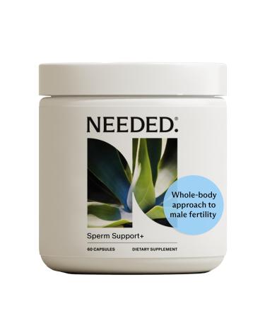 Needed. Sperm Support - Fertility Supplements for Men - Clinically Studied Botanical Ingredients for A Whole Body Approach to Male Fertility - Prenatal Vitamins - 60 Capsules 30 Day Supply