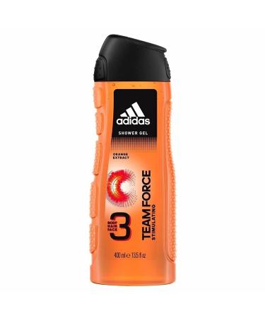Adidas Team Force Shower Gel 400 ml / 13.5 fl oz (1 Pack)