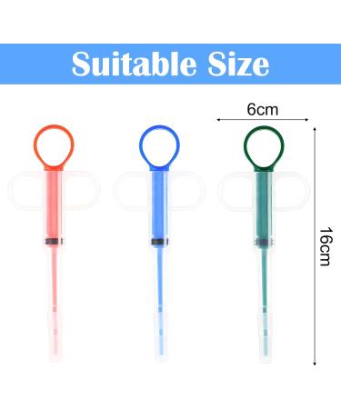 Fozuanei 3 Pieces Pet Pill Plunger Dispenser Small Cat Dog Pill Gun Shooter Soft Tip Animal Feeder Pusher Feeding Accessories for Cats Dogs (Red Green Blue) - Buy Online on GoSupps.com