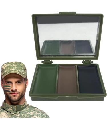 CAAMO Face Paint 3 Colors - CAAMO PAINT | Camouflage Hunting Face Paint with Mirror | Multicolor Concealer for Hunting Outdoor Survival Body Concealment and - Buy Online on GoSupps.com