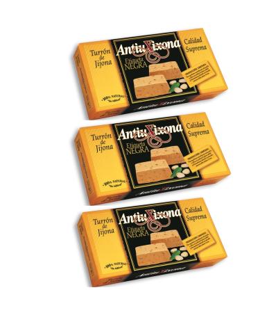 Jijona AntiuXixona Nougat avec tiquette noire de qualit supr me lot de 3 unit s 150 g