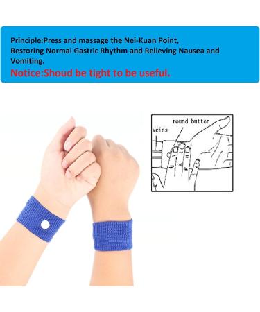 Kids Travel Car Sickness Wristbands - Natural Anti-Nausea Relief - Blue - Motion & Morning Sickness - Buy Online on GoSupps.com