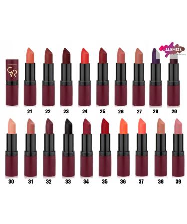 Golden Rose Velvet Matte Lipstick - Color 19 | Long-Lasting High-Quality International Shipping Available - Buy Online on GoSupps.com