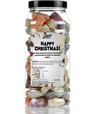 Just Treats Christmas Sweet Gift Jar - Customisable Pick A Sweet and Pick a Xmas Message - Pick & Mix Sweets - Buy Online on GoSupps.com