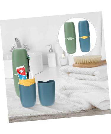 Anneomas Raccoon Toothbug Container - Travel Toothpaste Case for Outdoor Adventures | 2-Pack Toothpaste Storage Cup - Buy Online on GoSupps.com