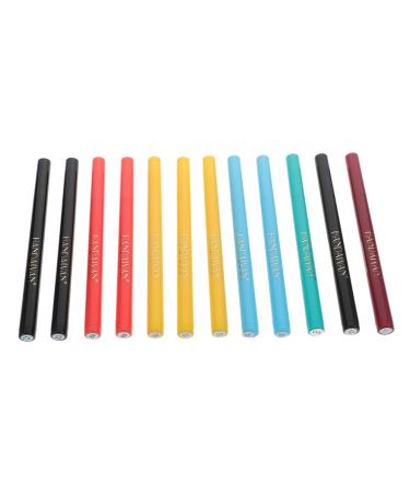 Beavorty 12pcs color eyeliner black eyeliner pencils women s suits liquid eyeliner set Miss eyes mascara 1 count (Pack of 1) As Shown