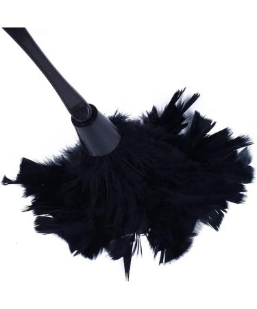 Clisted 3Pc Fashion Turkey Duster with Black Plastic Handle Cleaning Tool(Black) 35cm - Buy Online on GoSupps.com