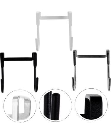 PRETYZOOM Double Hook 3pcs Hook up Heavy Duty Clothes Rack Coat Hangers Clothes Hanger Multipurpose Hook No Nails Drawer - Buy Online on GoSupps.com