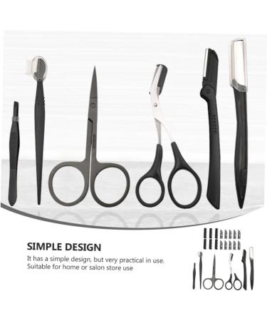 FRCOLOR Eyebrow Trimming Kit - Plastic Hair Remover Tool & Women's Razors for Face & Brow Grooming | International Shipping - Buy Online on GoSupps.com