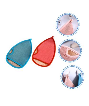 BELLIFFY 2pcs Exfoliating Bath Gloves | Scrub Gloves for Body Shower Spa | Loofah Scrubber Mitt for Bath Wash - Buy Online on GoSupps.com