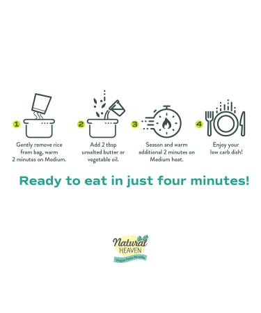 Natural Heaven Rice Sampler: Hearts of Palm, Brown Rice, White Rice - Gluten Free, Vegan, Low Carb - 6 Pack (9 Oz Ea) - Ideal for Keto Snacks or Healthy Meals - Buy Online on GoSupps.com