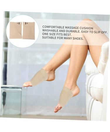 Healifty Foot Pad Massager with Arch Supports | Plantar Fasciitis Relief | Elastic Foot Insoles for Men | Khaki, 11.5X7.7X1.5cm - Buy Online on GoSupps.com