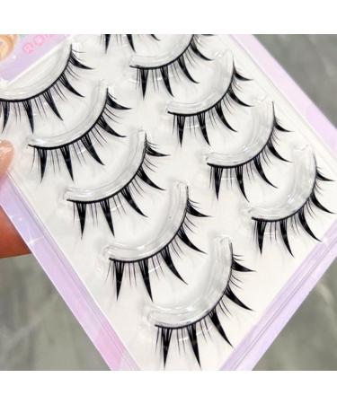 Okdeals 5 Pairs Japanese Style Makeup Manga Lashes - 3D Anime Eyelash Extensions for Cosplay and Big Eye Effects - Buy Online on GoSupps.com