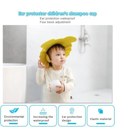 Adjustable Waterproof Baby Shower Cap 3PCS Set for Kids - Shampoo Shield for Toddler Bath Time - Buy Online on GoSupps.com