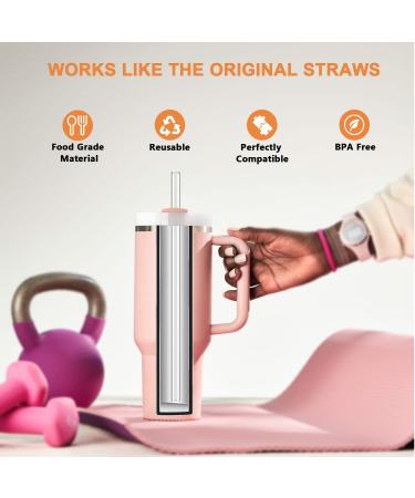 Airboat 8-Pack Replacement Straws for Stanley Tumblers | Clear Reusable Straws with Cleaning Brush - Compatible with 40oz, 30oz, 20oz, 14oz Cups - Buy Online on GoSupps.com
