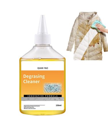 Clothing Degreaser Laundry Stain Removers Degreaser Fabric Cleaner for Clothes Multipurpose Grease and Oil Spot Remover Laundry Stain Cleaner with Natural Ingredients for Car Interiors Carpets