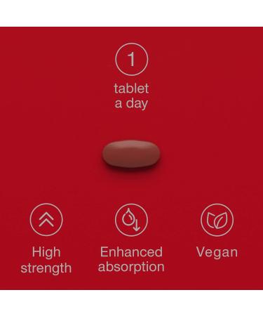 Gentle Iron Tablets 17mg - High Strength Iron Supplements for Women & Men with Vitamin C - Ferrous Bisglycinate for High Absorption - 60 Vegan Capsules - Energy Tablets for Tiredness and Fatigue - Buy Online on GoSupps.com