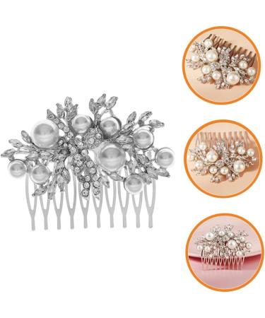 MAGICLULU Bridal Comb Bridesmaid Hair Accessories Bridal Headpiece Diamond Hair Accessories Crystal Side Comb Bride Headpieces for Wedding Metal Hair Clip Tiara Dress The Photo Rhinestone - Buy Online on GoSupps.com