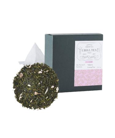 Sakura Green Tea (8 Tea bags) - Cherry blossom tea by CHILL TEA Tokyo - Plastic-free Plant-based tea bag - Fruity floral flavour 8 Count (Pack of 1) - Buy Online on GoSupps.com