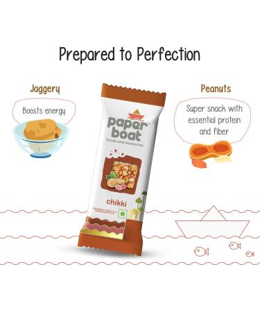  Paper Boat Paper Boat Chikki Family Pack Peanut Bars No Preservatives and Added Colors Gajak Candy Made with Jaggery Gazak (6 Pieces 16g Each) - Buy Online on GoSupps.com