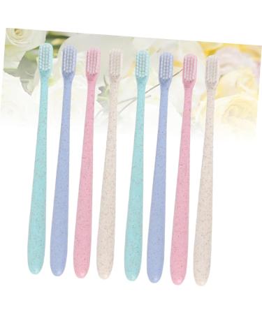 Clispeed Vegan Organic Coal Toothbrush Set - 6 Boxes of 8Tlg Bio Toothbrushes for Household & Travel Cleaning - Buy Online on GoSupps.com