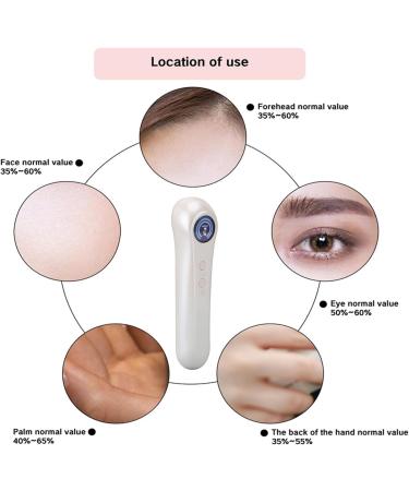 TYTOGE Facial Hydration Tester LCD Display Facial Skin Care Moisture Analyzer High Accuracy Integrated Water Oil Sensor Monitor - Buy Online on GoSupps.com