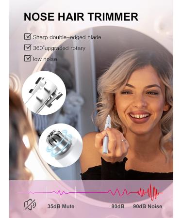 2023 LONFANTAR Rechargeable Nose Hair Trimmer for Women and Men - Professional 2 in 1 Painless Facial & Eyebrow Trimmer with USB Charging - Powerful Motor, Low Noise - Buy Online on GoSupps.com