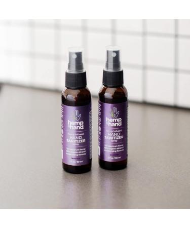 Hemp Hand Sanitizer Spray - Lavender 2oz (2-Pack) | Hemp and Hand - Buy Online on GoSupps.com
