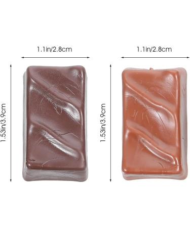 SEWACC Fake Chocolate 16pcs Simulation Chocolate Bulk Cookies Small Chocolate Model Simulated Chocolate Model Desktop 3D Assorted Color 3.9X2.8cm - Buy Online on GoSupps.com