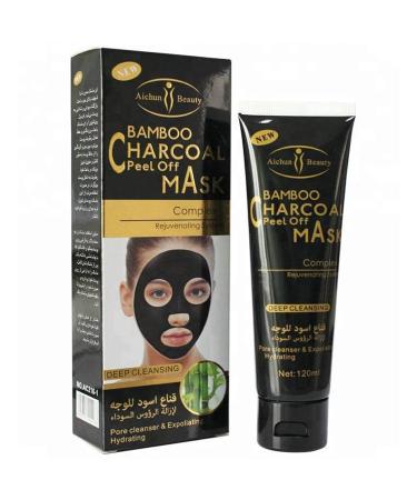AICHUN BEAUTY Bamboo Charcoal Peel Off Mask Complex Rejuvenating System Deep Cleansing Exfoliating Hydrating 120ml/4.06fl.oz