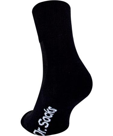 Dr.Socks Ankle Diabetic Socks - Extra Wide Short Bamboo Socks 10-12 Black - Buy Online on GoSupps.com