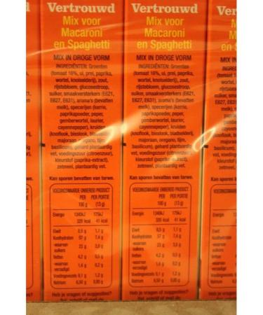  HEINZ Honig Vertrouwd Mix voor Macaroni en Spaghetti Lot de 12 x 52 g (spice mix for macaroni and spaghetti) - Buy Online on GoSupps.com
