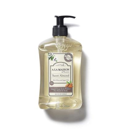 A La Maison Sweet Almond Liquid Hand Soap - French Milled, 16.9 oz Pump | Natural Moisturizing Hand Wash - Buy Online on GoSupps.com