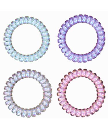 Hodooly 6 Piece Spiral Hair Ties Set - Traceless Coil Hair Ties for Thick, Curly, and Long Hair - No Creases, No Headaches - Multicolor Mega Hair Coil Set - Buy Online on GoSupps.com