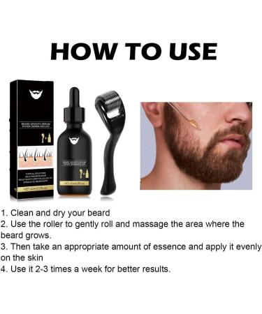 2pcs Huile de Croissance pour la Barbe Huile Barbe Naturelle Kit D' paississement de la Barbe Nourrissant et paississant pour la Barbe 2pcs*60ml hair1 - Buy Online on GoSupps.com
