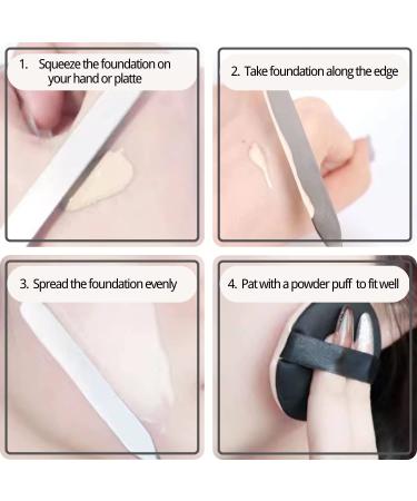 3PCS Stainless Steel Makeup Spatula Set - Korean Inspired Mixing Palettes & Tools - Buy Online on GoSupps.com