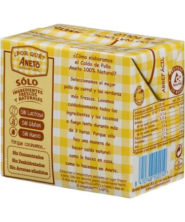 Aneto 100% Natural - Chicken Broth - Box of 6 Units of 0.5L - Buy Online on GoSupps.com